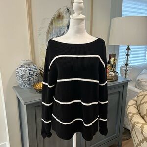 Talbots Striped Sweater Size Large